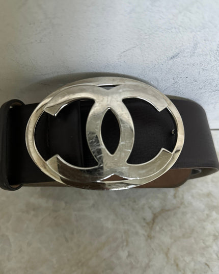 Chanel leather belt