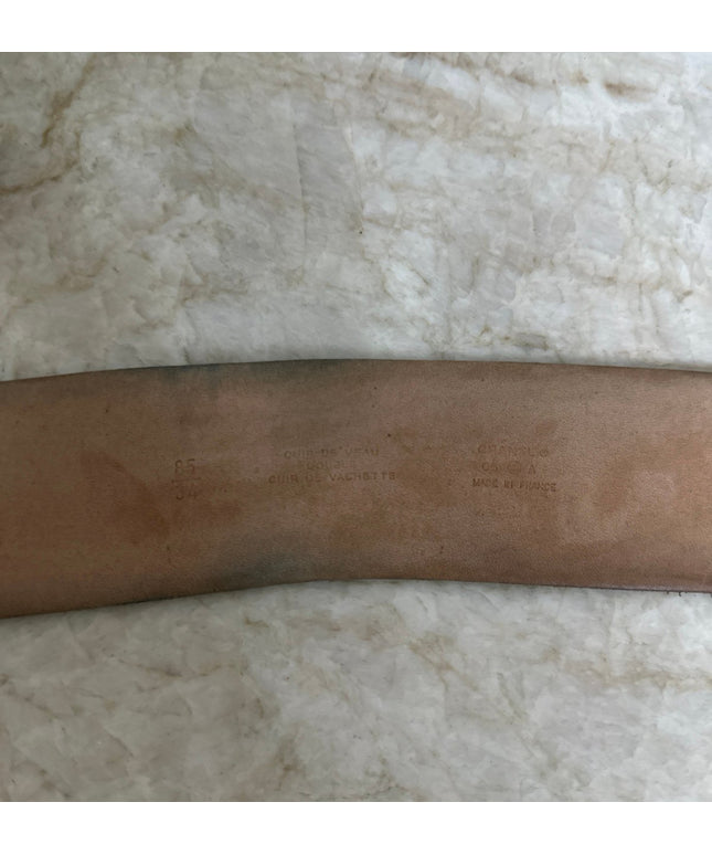 Chanel leather belt