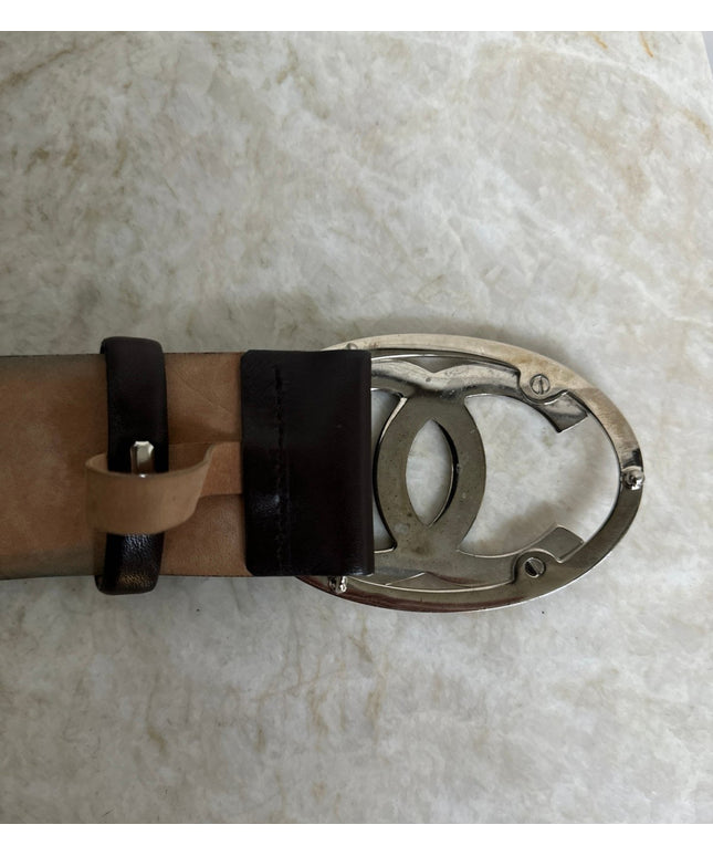 Chanel leather belt
