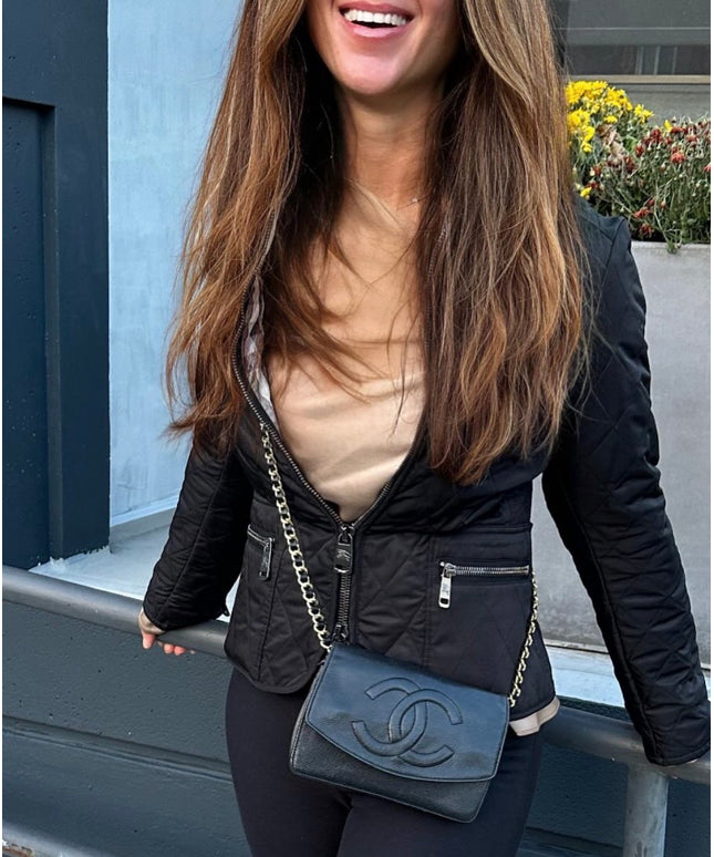 Black caviar wallet on chain