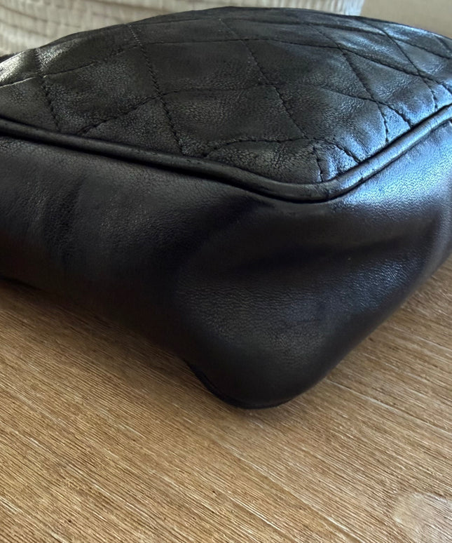 Chanel Small Tassel Camera Bag – Black Lambskin