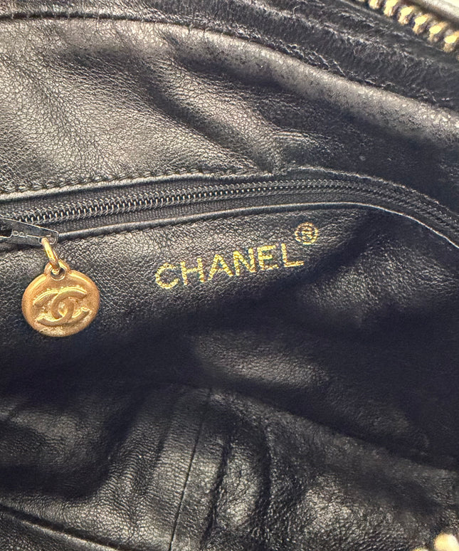 Chanel Small Tassel Camera Bag – Black Lambskin