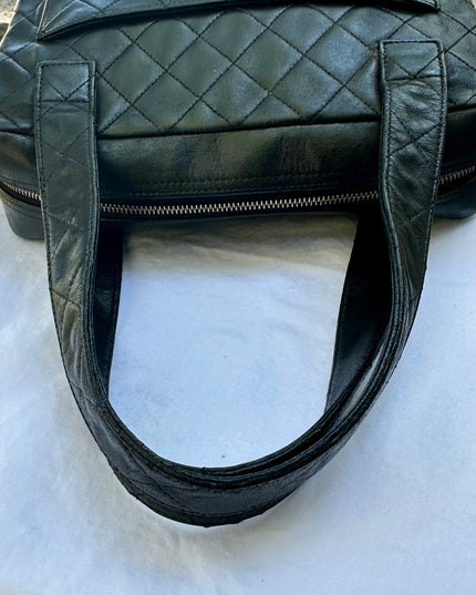 CHANEL Black Cologne quilted handbag