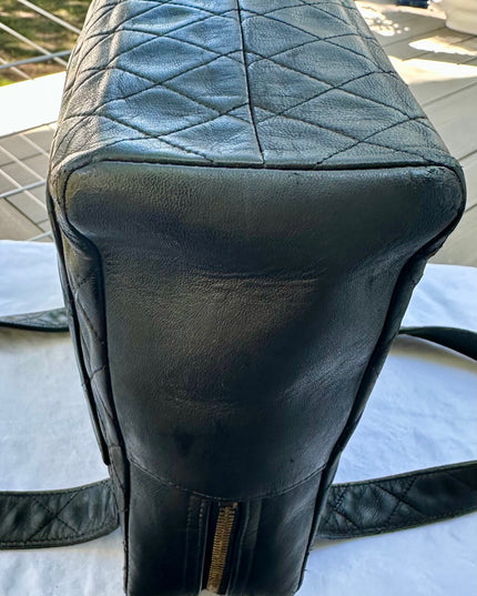 CHANEL Black Cologne quilted handbag