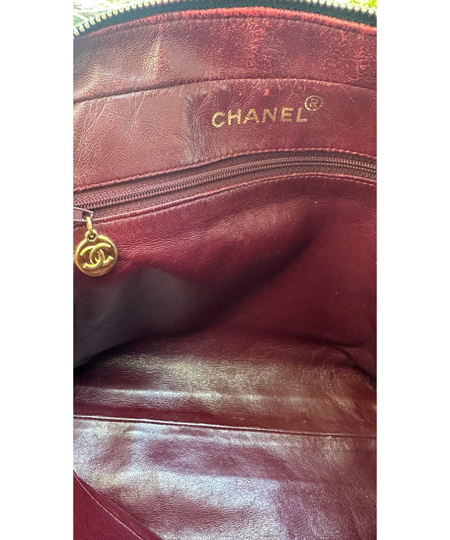 CHANEL Black Cologne quilted handbag