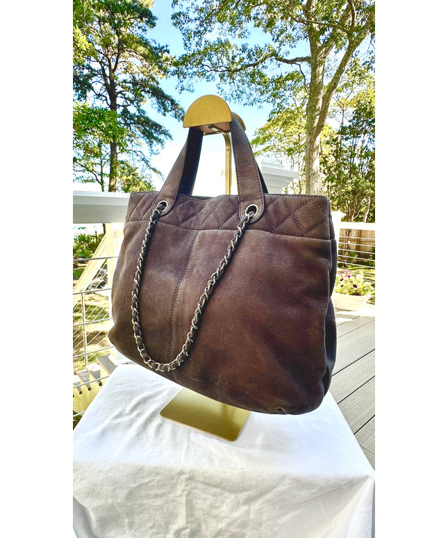 Sold!! Chanel Calfskin Trianon Tote 2way Handbag