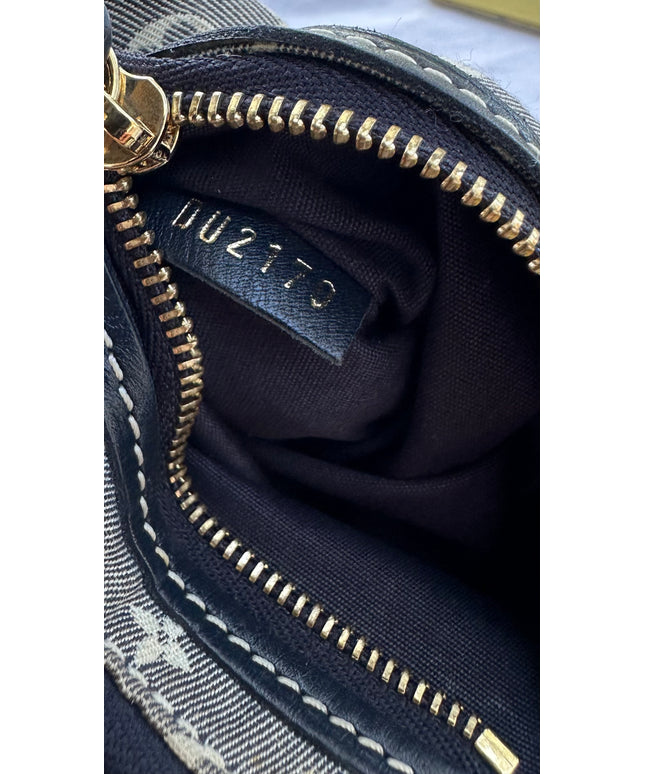 LOUIS VUITTON  Encre Monogram Idylle Mini Accessories Pochette denim Bag