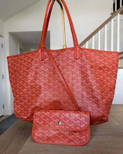 Goyard orange PM tote