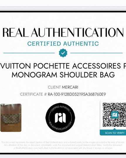 Louis Vuitton Pochette Accessoires Pouch chain monogram Shoulder Bag