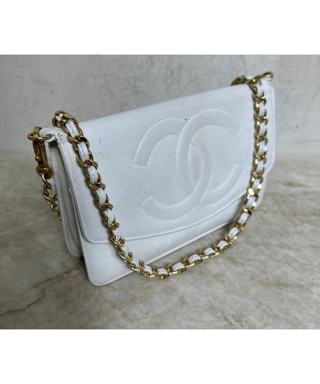 Chanel white flap Wallet on Chain bag