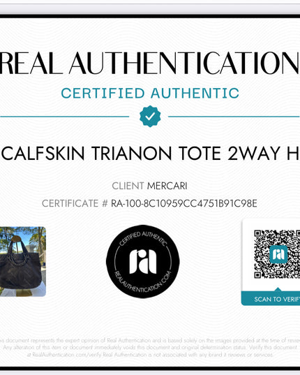 Sold!! Chanel Calfskin Trianon Tote 2way Handbag