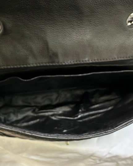 Sold! Chanel black caviar flap bag