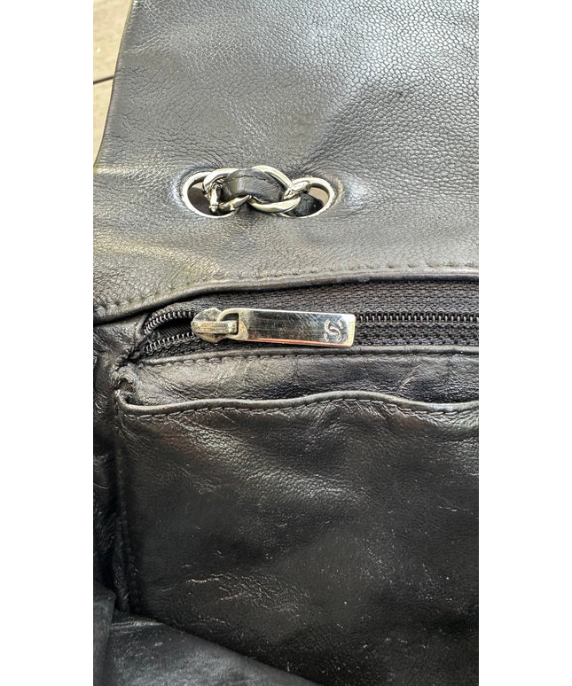Sold! Chanel black caviar flap bag