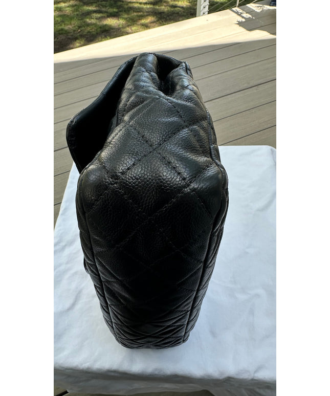 Sold! Chanel black caviar flap bag