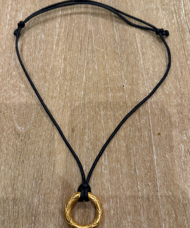 Chanel Circle Choker on Cord