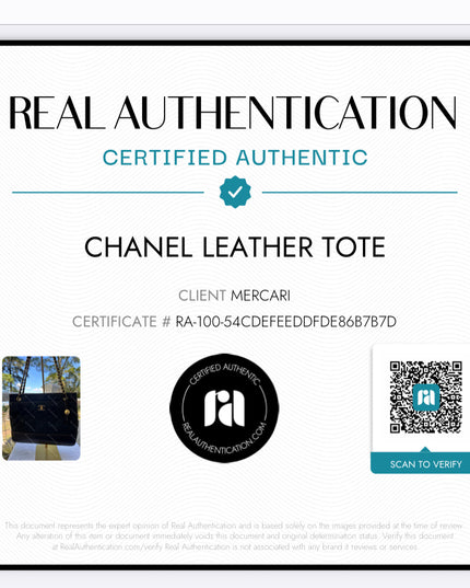SOLD!!  Authenticated Chanel leather & suede chain tote