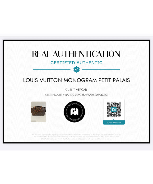 Louis Vuitton Monogram Petite Palais Pm Canvas Handbag