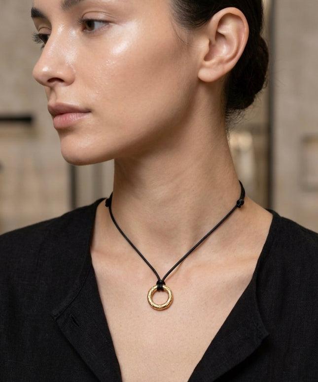 Chanel Circle Choker on Cord
