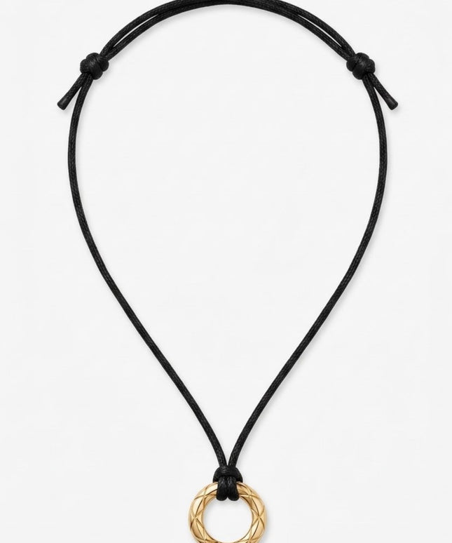 Chanel Circle Choker on Cord