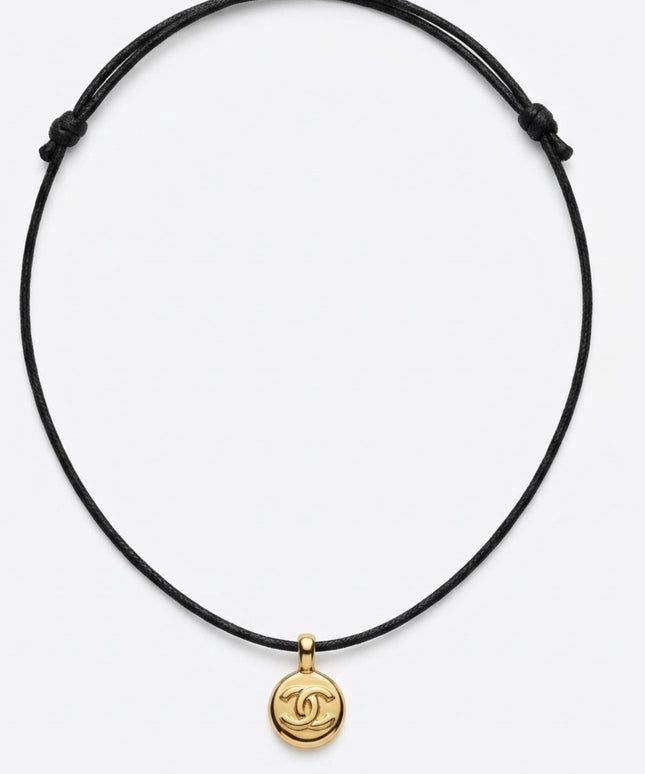 Chanel Small Medallion Cord Necklace