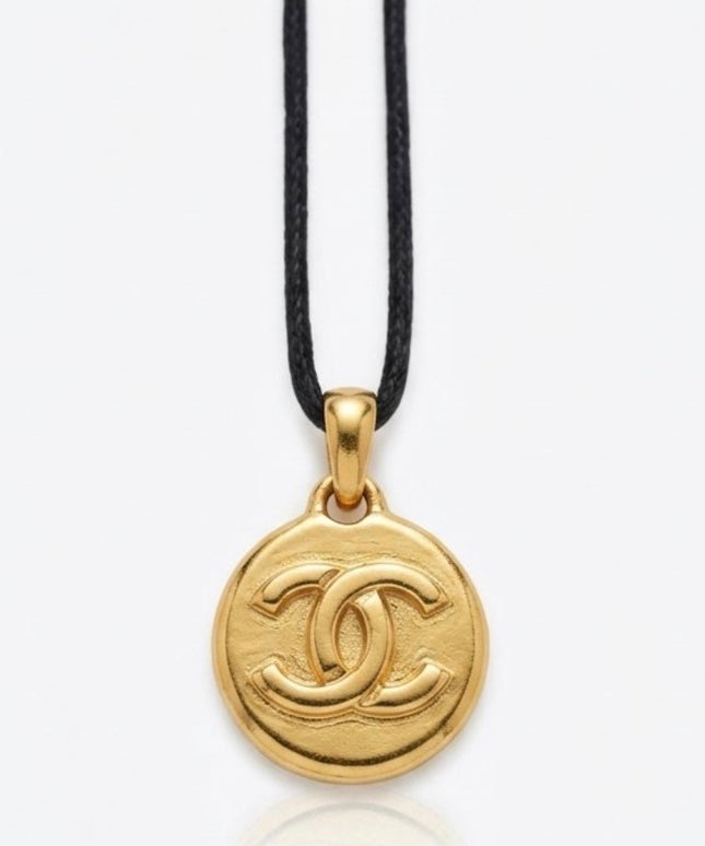 Chanel Small Medallion Cord Necklace