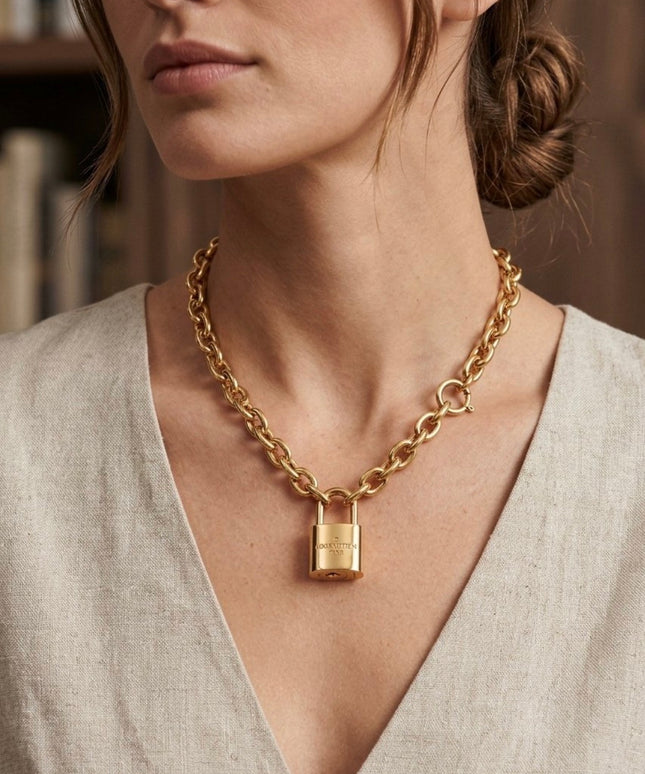 Louis Vuitton Locket Chain Necklace