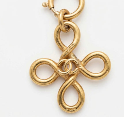 Chanel Clover Knot chain necklace