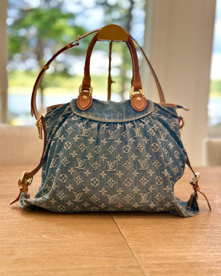 Louis Vuitton monogram denim cabby neocavi bag