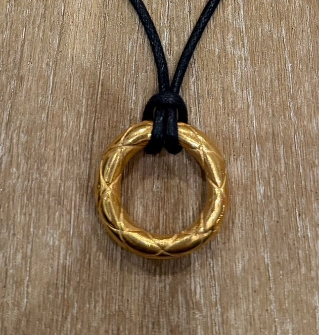 Chanel Circle Choker on Cord