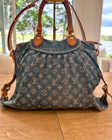 Louis Vuitton monogram denim cabby neocavi bag