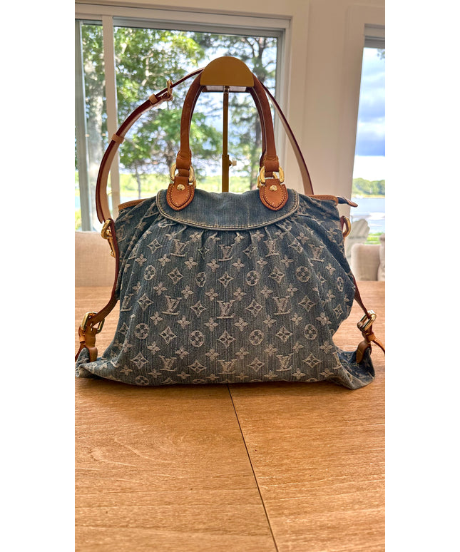 Louis Vuitton monogram denim cabby neocavi bag