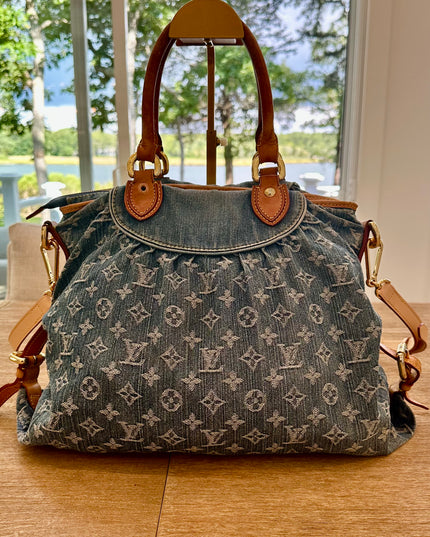 Louis Vuitton monogram denim cabby neocavi bag