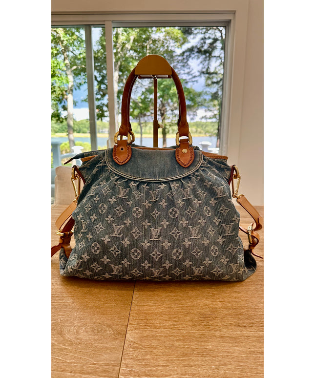 Louis Vuitton monogram denim cabby neocavi bag