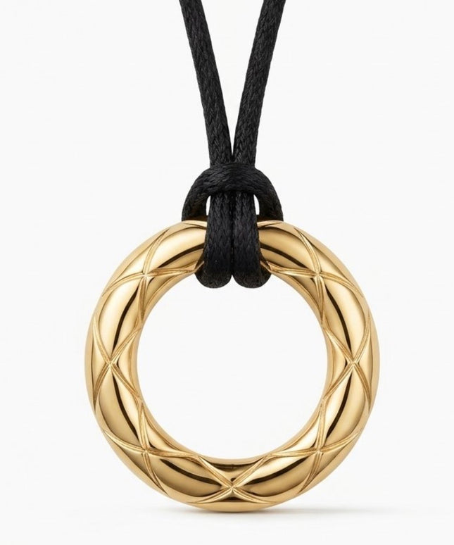 Chanel Circle Choker on Cord