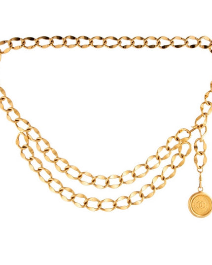 2 chain medallion belt