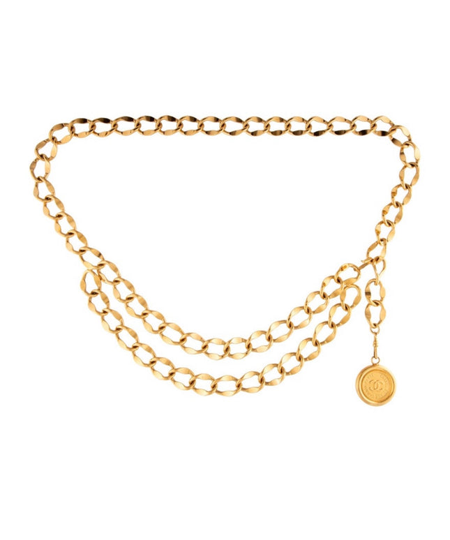 2 chain medallion belt
