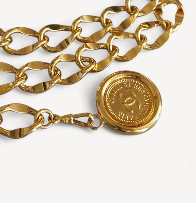 Chanel Two-Chain Medallion Belt