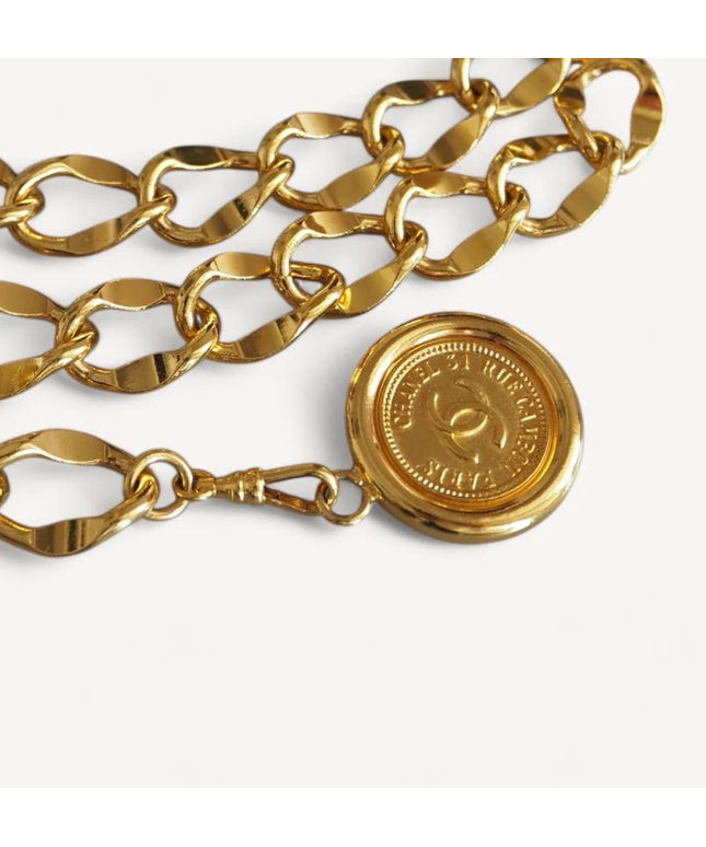 2 chain medallion belt