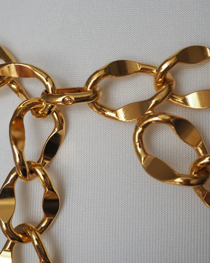 2 chain medallion belt
