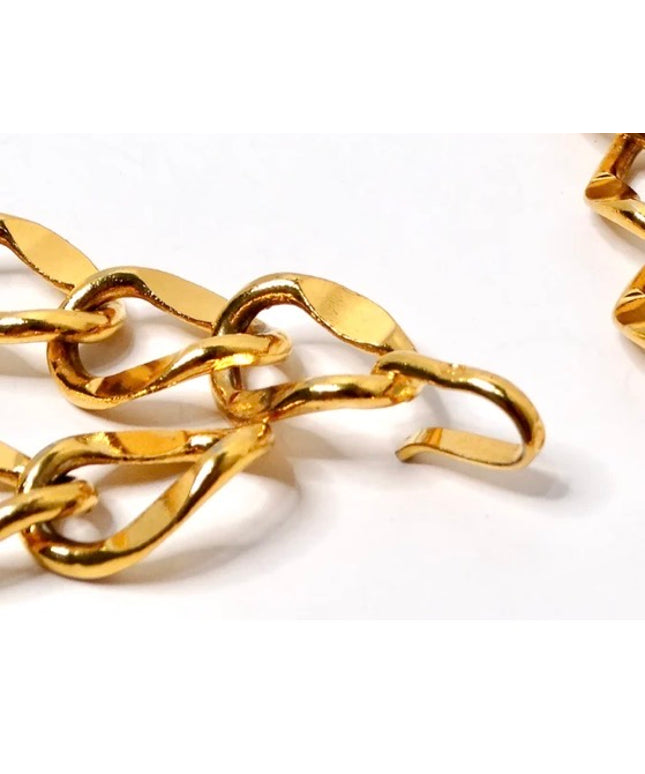 2 chain medallion belt