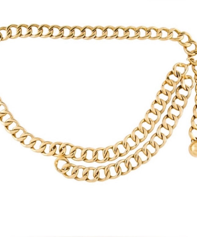Chanel Two-Ball Charm Chain Belt