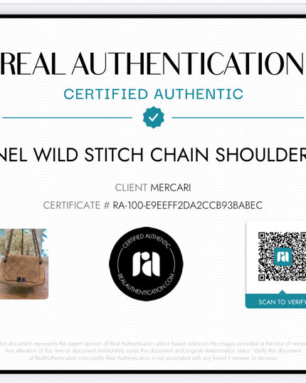 CHANEL Wild Stitch Chain Shoulder Bag