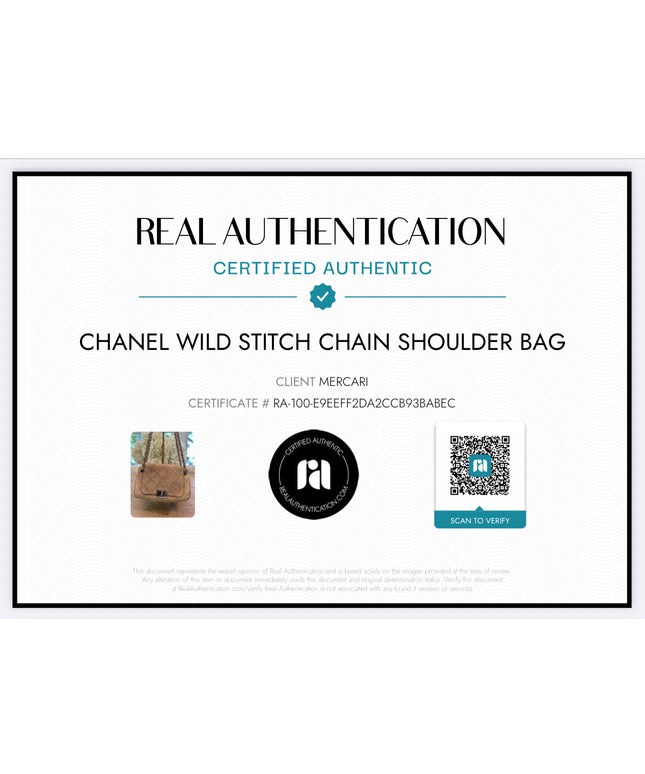 CHANEL Wild Stitch Chain Shoulder Bag