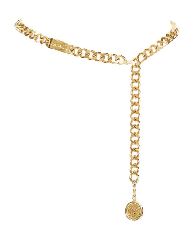Name plate chain belt