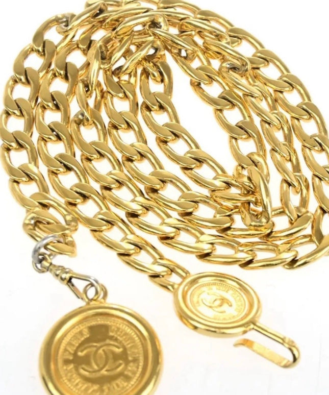 Chanel Double Medallion Chain Belt