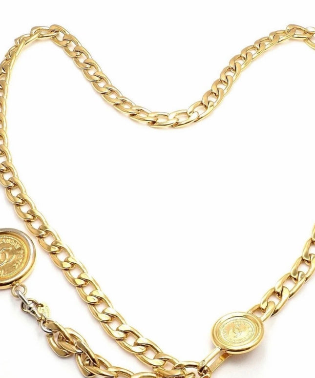 Chanel Double Medallion Chain Belt
