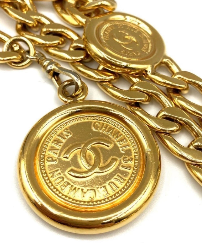Chanel Six-Medallion Chain Belt