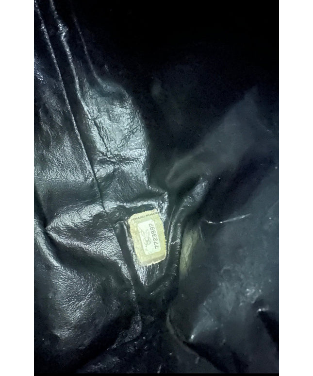Sold! Chanel black caviar flap bag