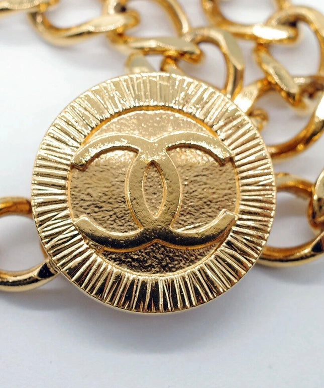Chanel Three-Chain Emblem Belt