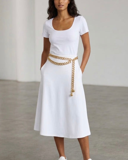 2 ball chain belt